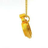 Besonderer Anhänger in 18 Karat Gelbgold mit Brillant & Opaldublette