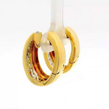 Edle Kreolen in 18 Karat Gold – handgefertigt mit hochfeinen Brillanten