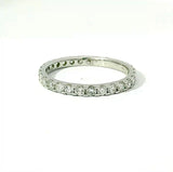 Moderner Memory Ring in 14 Karat Weißgold mit Brillanten