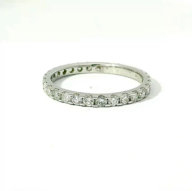 Moderner Memory Ring in 14 Karat Weißgold mit Brillanten