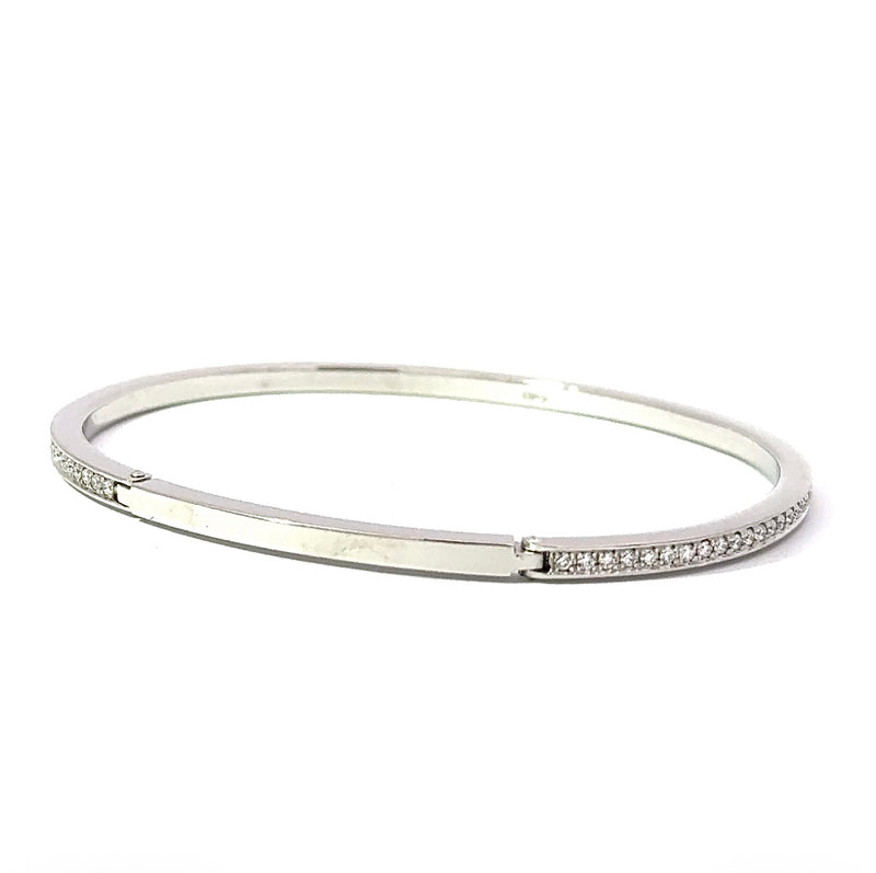 Edler Armreif in 950er Platin mit 1,45 Karat hochfeinen Brillanten