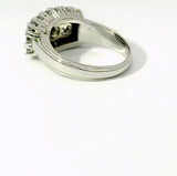Vintage-Cocktailring in 14 Karat Weißgold mit 1,47 ct hochfeinen Brillanten