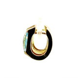 Elegante Ohrringe in 14 Karat Gelbgold mit leuchtenden Topasen