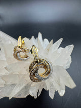 Ausgefallene Capolavoro-Ohrringe in 18 Karat Gold mit Brillanten