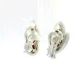 Hochwertige Ohrringe in 18 Karat Weißgold mit handgeschnitzter Koralle