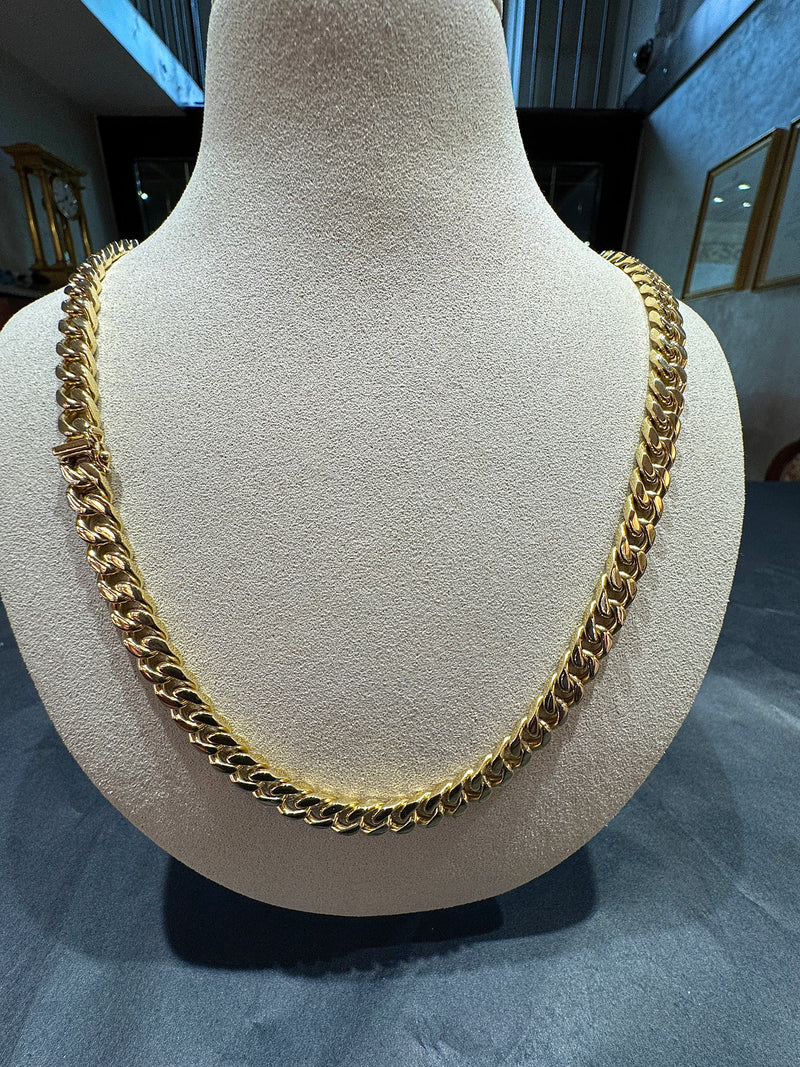 Panzerkette in 18 Karat Gelbgold – 103 Gramm mit zeitloser Struktur