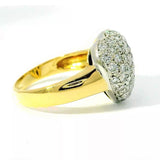 Hochwertiger Herz-Ring in 18 Karat Gelb- & Weißgold mit Brillanten