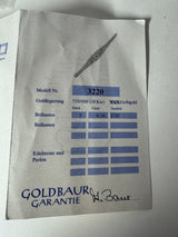 Hochwertige Brosche in 18 Karat Gelbgold mit Brillanten von Goldbaur