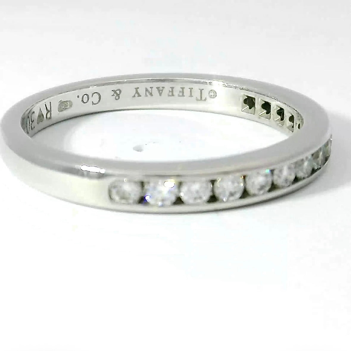 Hochwertiger Tiffany & Co. Memory Ring in 950 Platin mit Brillanten