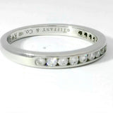 Hochwertiger Tiffany & Co. Memory Ring in 950 Platin mit Brillanten