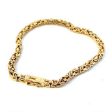 Hochwertiges Königsketten-Armband in 18 Karat (750) Gelbgold
