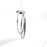 Außergewöhnliche 18Karat Weißgold Ohrringe mit 286 Brillanten