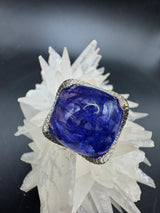 Beeindruckender Ring in 14 Karat Gelbgold mit feinen Tansanit & Brillanten