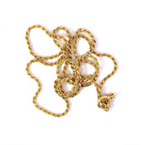 Leuchtende Twist Halskette in 18 Karat Gelbgold mit Federring