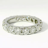 Massiver Memory Ring in 18 Karat Weißgold mit hochfeinen Brillanten