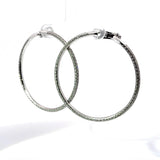 Außergewöhnliche 18Karat Weißgold Ohrringe mit 286 Brillanten