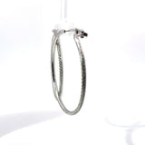 Außergewöhnliche 18Karat Weißgold Ohrringe mit 286 Brillanten