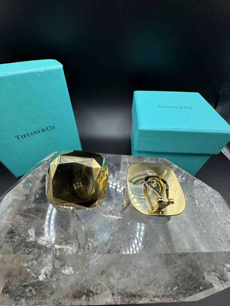Stilvolle vintage Tiffany & Co. Ohrringe in 18 Karat Gelbgold