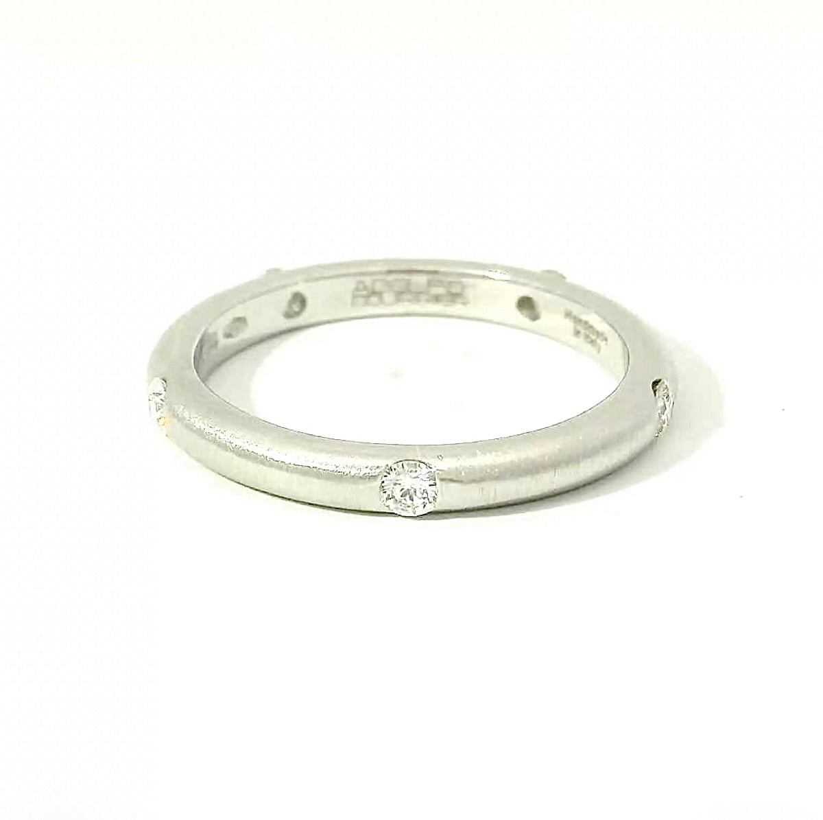 Zeitloser Adolfo Courrier Ring in 18 Karat Weißgold mit Brillanten - Eterno