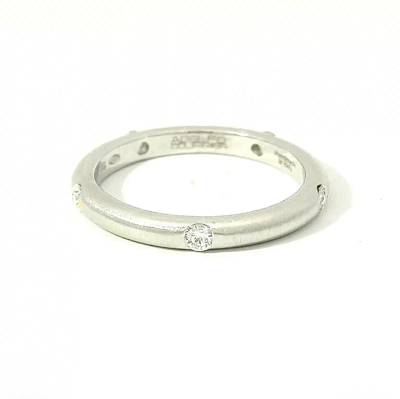 Zeitloser Adolfo Courrier Ring in 18 Karat Weißgold mit Brillanten - Eterno