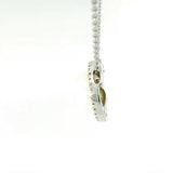 Zeitloser Moncara Anhänger in 14 Karat Weißgold mit Perle & Brillanten