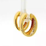 Edle Kreolen in 18 Karat Gold – handgefertigt mit hochfeinen Brillanten