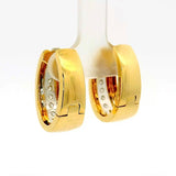 Edle Kreolen in 18 Karat Gold – handgefertigt mit hochfeinen Brillanten