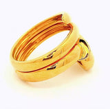 Dekorativer Herz-Ring in 18 Karat Gelbgold mit Brillanten
