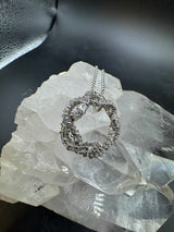 Ausgefallener Vintage-Anhänger in 18 Karat Weißgold mit Diamanten
