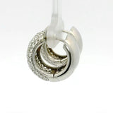 Eindrucksvolle Kreolen in 18 Karat Weißgold – Pavé mit Brillanten