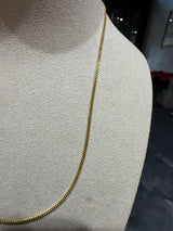 Zeitlose Panzerkette in 8 Karat leuchtendem Gelbgold mit Federring