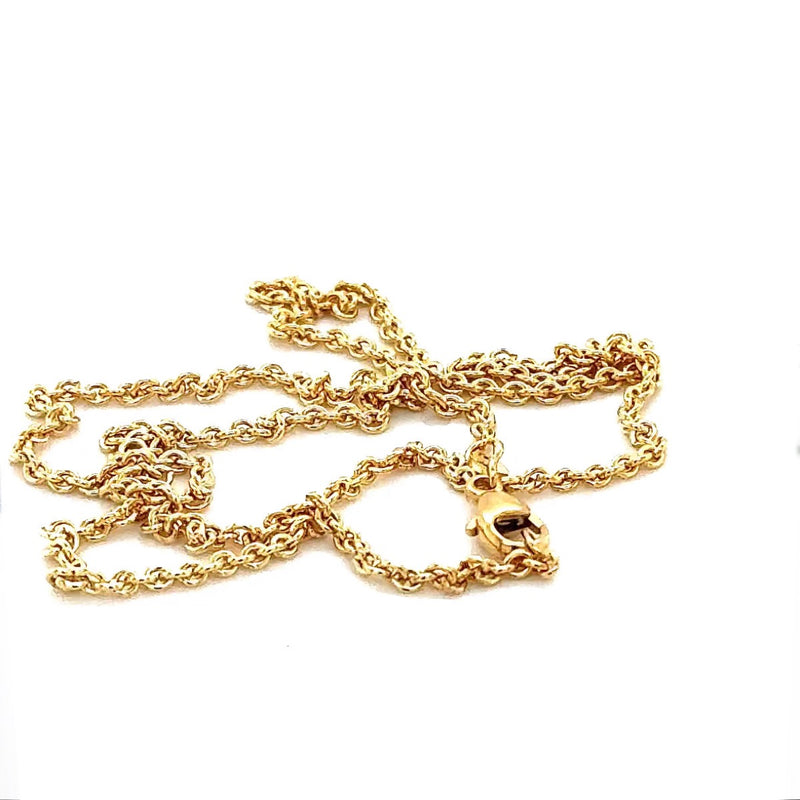 Zeitlose & robuste Ankerkette in 45/42cm in 14 Karat Gelbgold