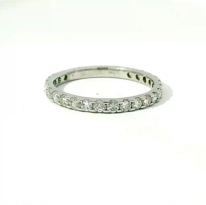 Moderner Memory Ring in 14 Karat Weißgold mit Brillanten