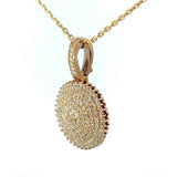 Besonderer Vintage-Anhänger in 9 Karat (375) Gold mit Diamanten