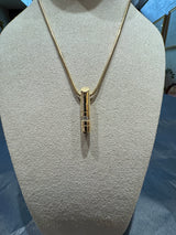 Elegantes Collier in 14 Karat (585) Gelbgold mit Brillant