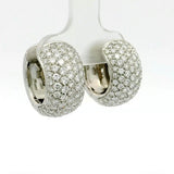 Eindrucksvolle Kreolen in 18 Karat Weißgold – Pavé mit Brillanten