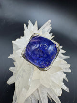 Beeindruckender Ring in 14 Karat Gelbgold mit feinen Tansanit & Brillanten