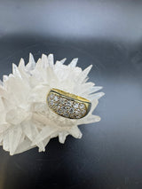 Wirkungsvoller Bandring in 14 Karat Gelbgold mit 1,00 Karat Brillanten