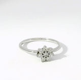 Zeitloser Moncara Ring in 14 Karat Weißgold mit feinen Brillanten