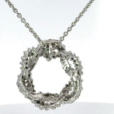 Ausgefallener Vintage-Anhänger in 18 Karat Weißgold mit Diamanten