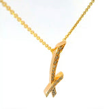 Original MEISSEN Anhänger in 18 Karat Roségold mit fancy Brillanten