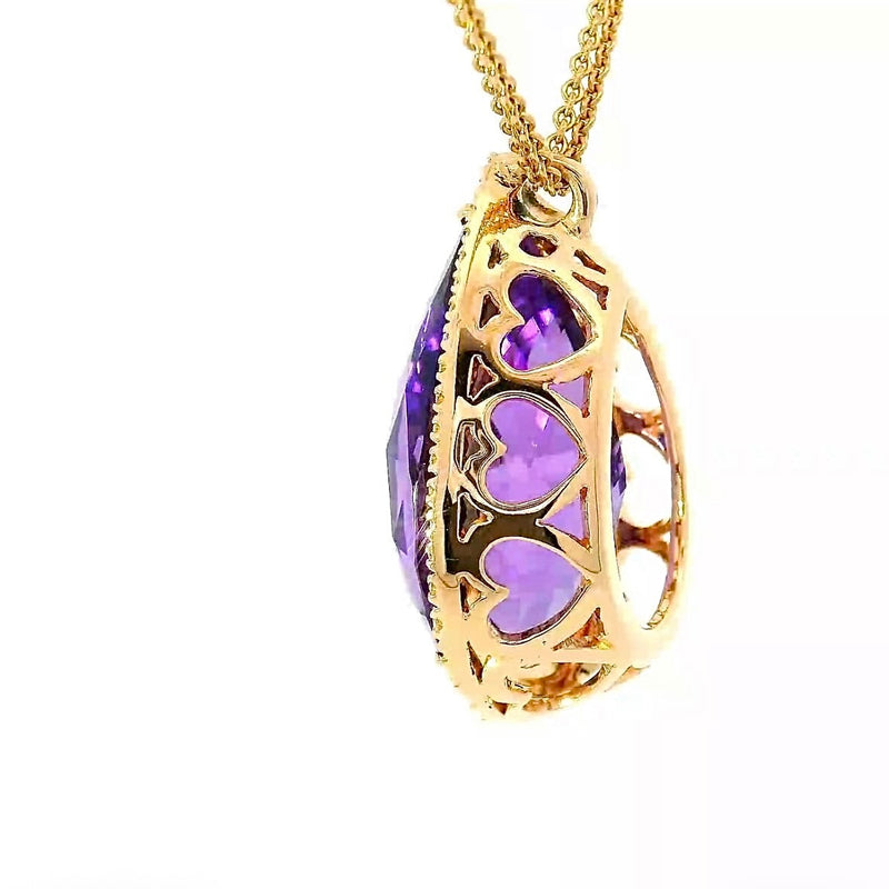 Exquisites Crivelli-Schmuckstück aus 18 Karat Roségold mit Amethyst