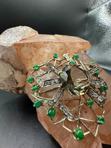 Vintage-Brosche & Anhänger in Silber – handgefertigtes Unikat