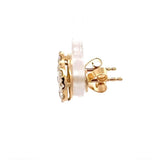 Moderne Brillantstecker in 18 Karat Gelbgold mit hochfeinen Brillanten