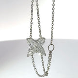 Modernes Designerarmband in 18 Karat Weißgold mit Brillant-Navettes