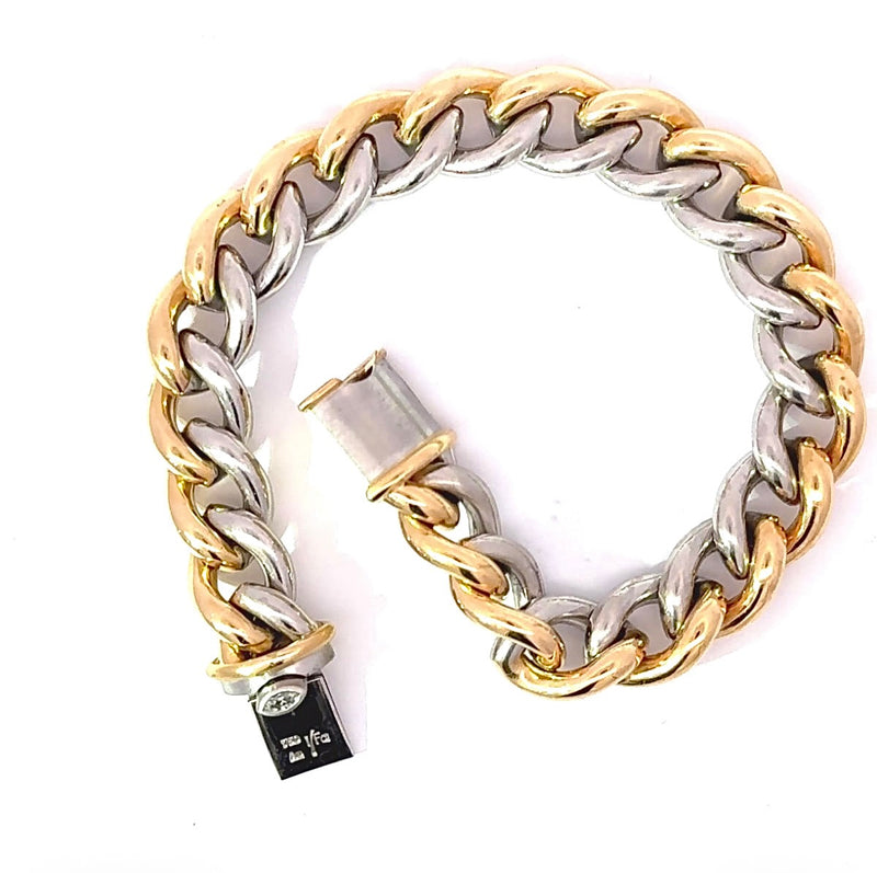 Original IsabellaFa Armband in 18 Karat Gelbgold und 950er Platin mit Diamant
