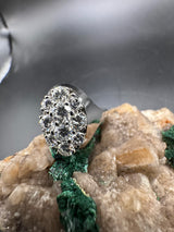 Zeitloser Ring in 14 Karat Weißgold mit feinen Brillanten