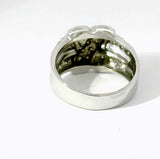 Wirkungsvoller Ring in 14 Karat Weißgold mit Fancy Cognac- & weißen Brillanten