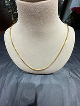 Leuchtende Venezianerkette in 8 Karat Gelbgold mit Federring