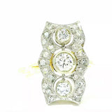 Ausgefallener Ring in 18 Karat (750) Gold mit feinen Brillanten